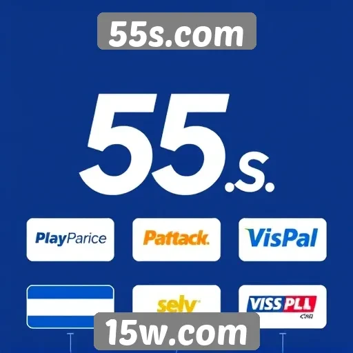 Exame das opções de pagamento oferecidas no site 55s.com